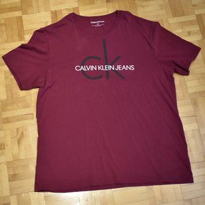 Calvin Klein Jeans T-shirt - red wine